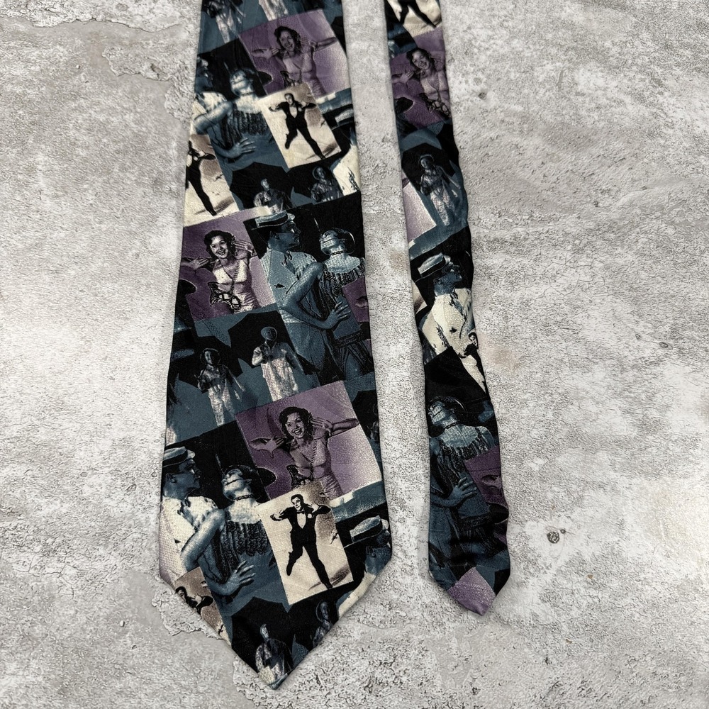 Vintage American Film Classics Silk Tie Mens One Size Multicolor Necktie 3.75"